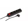 Microconnect MC-GRU00415BS pikendusjuhe 1,5 m 4 AC-pistikupesa Siseruumides Must