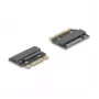 DeLOCK 64342 sisemine M.2 adapter hostiliidesega M.2 isane must