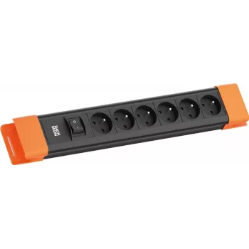 Bachmann CONNECTUS 6xUTE 1x lüliti 2,0m CEE7/7 Must/oranž (BM005937)