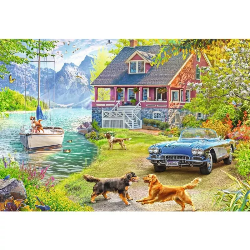 Pusle Ravensburger Feel Well & Puzzle – Suvemaja järve ääres, 200 tükki