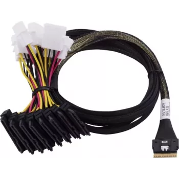 Adaptec kaabel 1x SFF8654 x8 -> SFF8639 8xU.3 sisemine 0.8m SlimSAS - 8SFF-8639 x1 and3 tri-mode SAS/SATA/NVMe