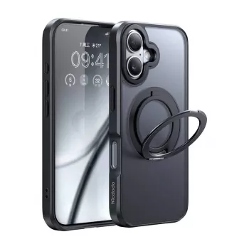 Kaitseümbris Mcdodo PC-4930 MagSafe iPhone 16 jaoks koos sisseehitatud alusega, must