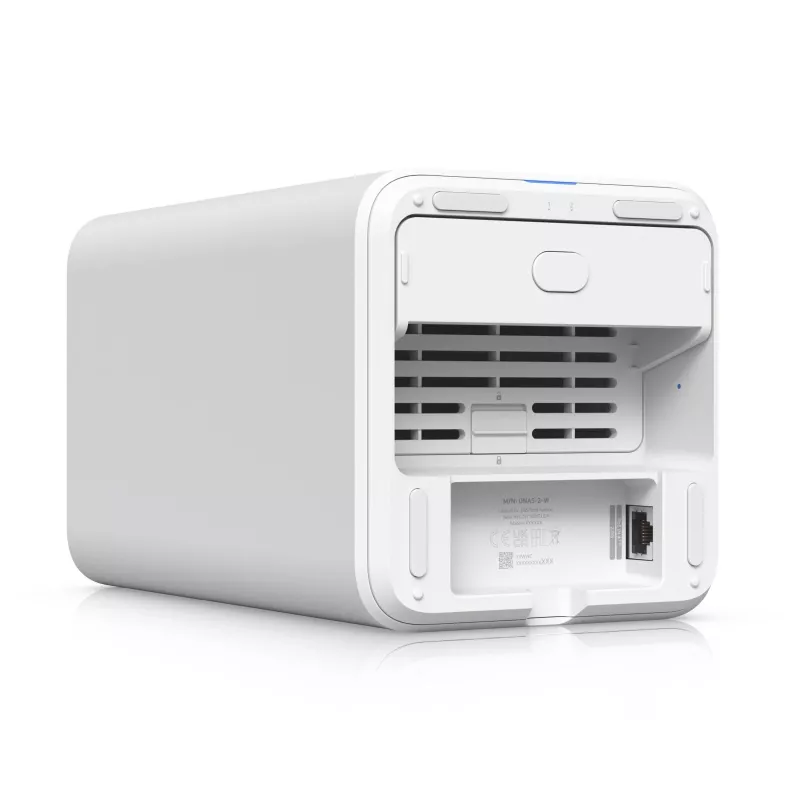 Ubiquiti UNAS-2-W Unifi Nas 2x 3.5 HDD pesa, 2.5GbE, USB-C, PoE++ adapter