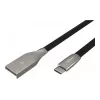 NATEC Kaabel USB-C/A 2.0 1m prati 1m must metall