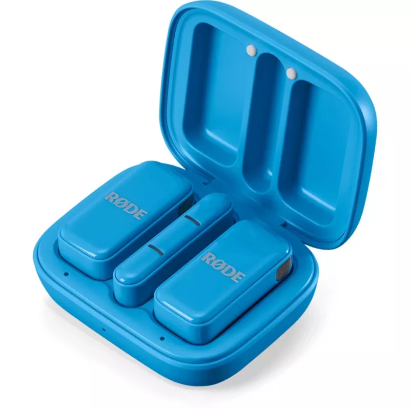 Juhtmeta lavaliermikrofon Rode Wireless Micro — sinine (WIMICROCBLU)