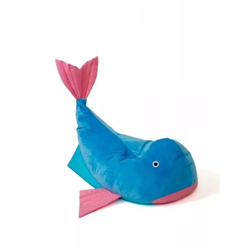 Sako bag pouffe Whale Sinine-pink L 110 x 80 cm