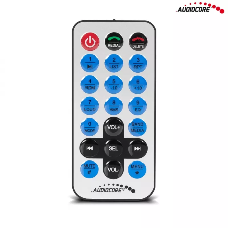 Audiocore AC9900 MP5 AVI DivX Bluetooth handsfree peaüksus + kaugjuhtimispult