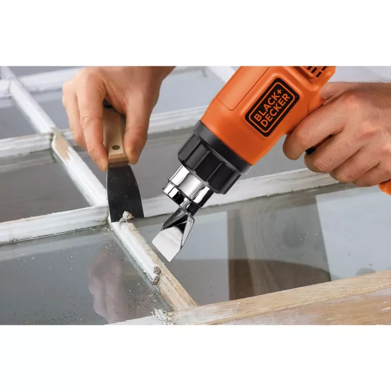 Kuumapuhur Black & Decker KX1650 — 1750 W, kuni 600 °C, õhuvool 570–740 l/min, 2 m kaabel, 600 g