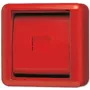 JUNG Cover Plate m. Glasscheibe 860WGLRT WG800 IP44 Punane einsch.roter rocker 860WGLRT (860WGLRT)
