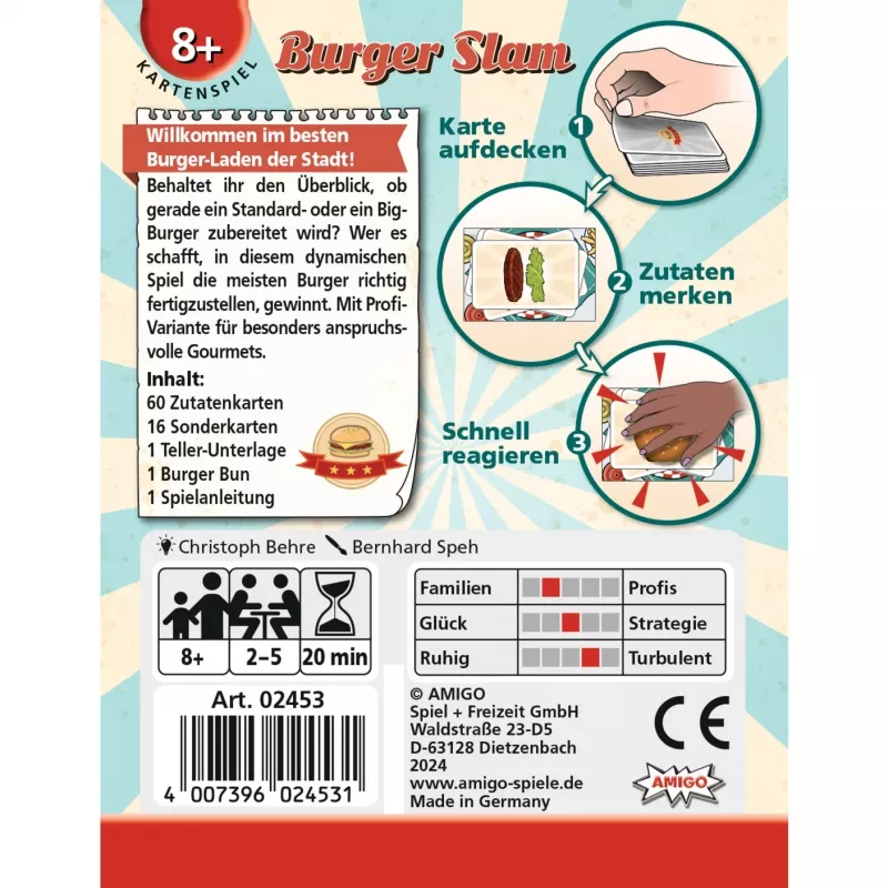 Burger Slam, kaardimäng