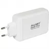Toiteplokk ALLNET PSU-GaNPD-USB-1A3C-130W — 130 W, 1× USB-A, 3× USB-C
