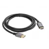 Lanberg CA-DPHD-20CU-0018-BK videokaabli adapter 1.8 m DisplayPort HDMI Type A (Standard) Must, Hõbedane