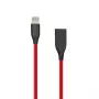 Silikoonkaabel USB-Lightning, 2m (punane)