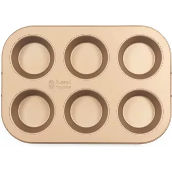 Muffiniküpsetaja Russell Hobbs RH02151GEU7 kuldne mittenakkuva pinnaga, lauapealne elektriline muffinivorm