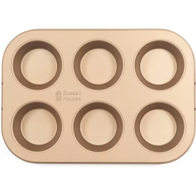 Muffiniküpsetaja Russell Hobbs RH02151GEU7 kuldne mittenakkuva pinnaga, lauapealne elektriline muffinivorm