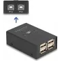 DeLOCK USB 2.0 lüliti 2 arvutilt 4 seadmele must 0,48 Gbit/s