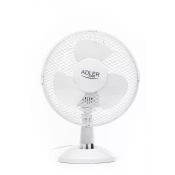 Adler | AD 7302 | Lauaventilaator | Valge | Läbimõõt 23 cm | Kiiruste arv 2 | Ostsillatsioon | 60 W | Ei