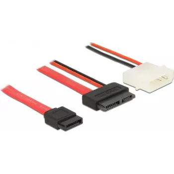 SATA-kaabel DeLOCK 84790 0,5m SATA 13-kontaktiline SATA 7-kontaktiline + Molex
