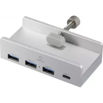 Renkforce RF-ACHB-350 1+3 Port USB 3.1 Gen 1-Hub zur internal use Silver (RF-6690354)