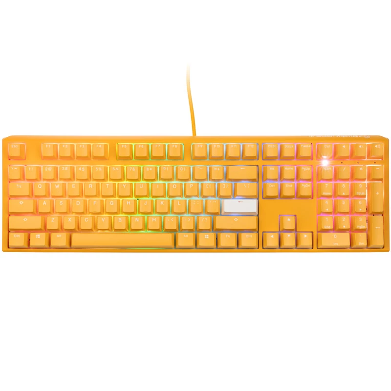 Ducky One 3 kollane mänguklaviatuur, RGB LED - MX-Clear (US)