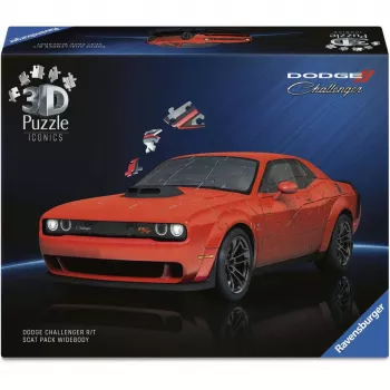 3D pusle Ravensburger Dodge Challenger R/T Scat Pack Widebody – Iconics seeria, mudeli koopia