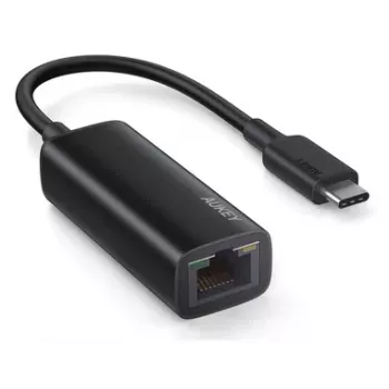 Etherneti adapter Aukey CB-A30 USB‑C – Gigabit RJ45 10/100/1000 Mbps, USB 3.0, alumiiniumkorpus, LED-indikaatorid