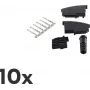 Juhtmepistik TAE F ShiverPeaks BS72000-SET10 Must