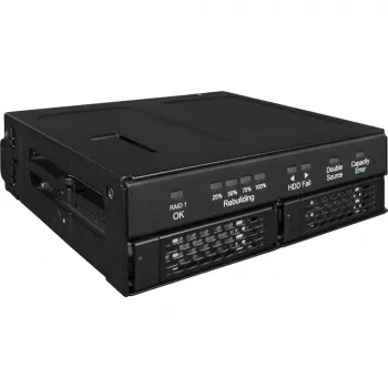 Kettaseade Icy Dock MB902SPR-B R1 Must 2,5-tolline SATA