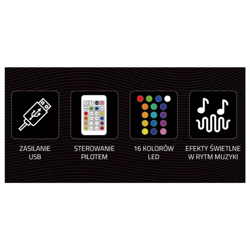 Dekoratiivne neoonvalgusti MANTA SNL58RGB — RGB värvimuutev LED-riba, mudel SNL58RGB