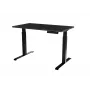 Cama Meble elektriline kõrgusreguleeritav laud MOON 121x67 cm, ristkülikukujuline puitlaastplaadist plaat, 72–120 cm must/san sebastian