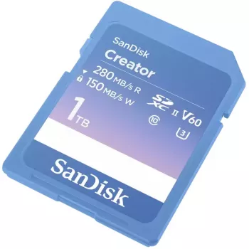 SanDisk Creator SD UHS-II mälukaart, 1TB, sinine, SDSDXEP-1T00-GNCIS