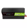 Green Cell pingemuundur PowerInverter LCD 12 V 500W/1000W auto inverter ekraaniga - puhta siinusega toiteadapter/inverter Auto Must
