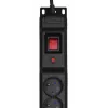 Activejet COMBO 12 pistikupesaga pikendusjuhe 1,5m must