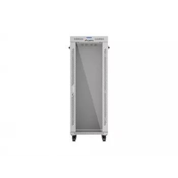LANBERG 19-tolline 32U seisev rack-kapp 600×600 mm hall perforeeritud uste ja LCD-ga (lame Pack)