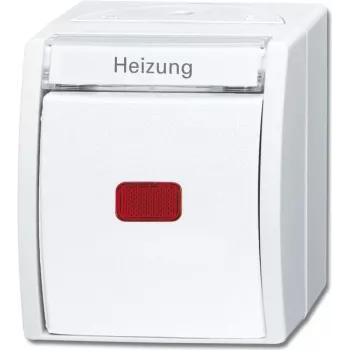 Busch-Jaeger kütte avariilüliti Ocean pealispindvalge 2601/2 SKWNH-54 (2601/2 SKWNH-54)