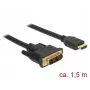 Video kaabliadapter DeLOCK 85583 1.5m DVI-D HDMI Type A Must