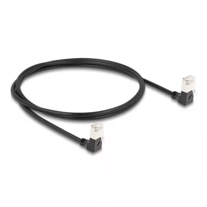 DeLOCK RJ45 võrgukaabel Cat.6A 1m Must