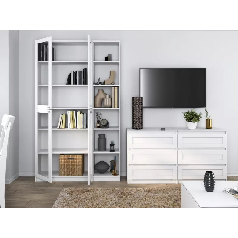 top e shop W40 PAFOS BIA vitriinkapp — valge puitlaastplaat, 290×400×2000 mm
