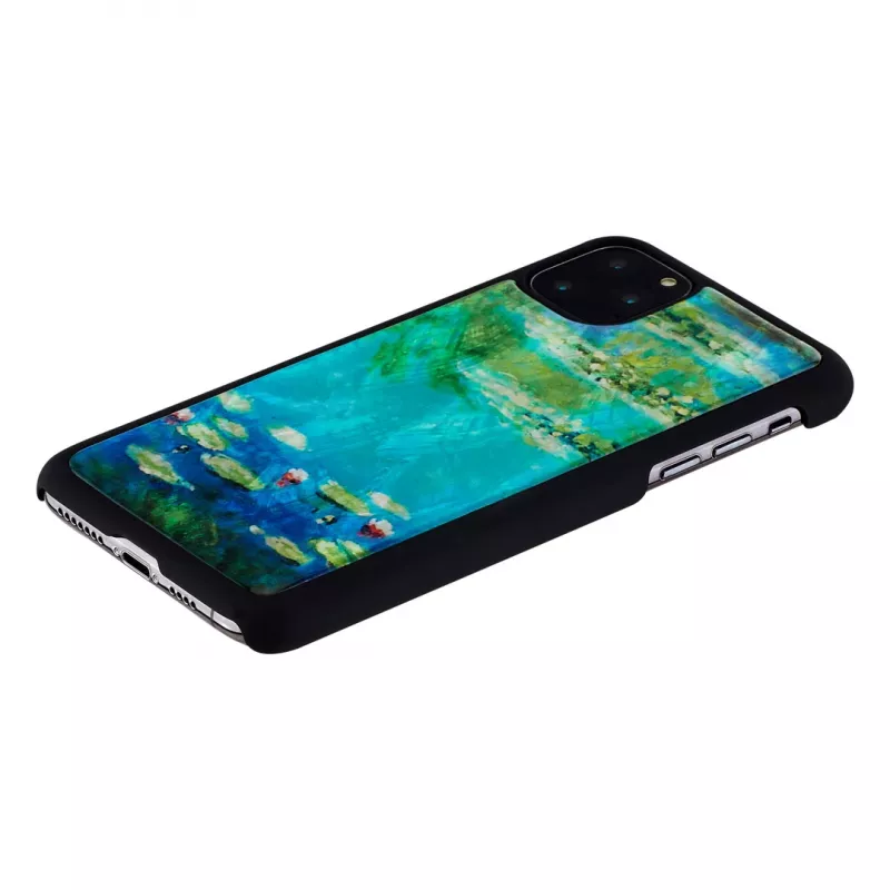 Telefonikott iKins iPhone 11 Pro Maxile – vesiroosimustriga, must