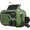 Kaasaskantav FM/AM-raadio SENCOR SRD1000SCLGR, Bluetooth, päikese-/vänt-/USB-C-laadimine, 2000 mAh aku, IPX4, LED-tuled