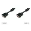 DIGITUS DVI-D pikenduskaabel 2 m, DVI-D to DVI-D, must