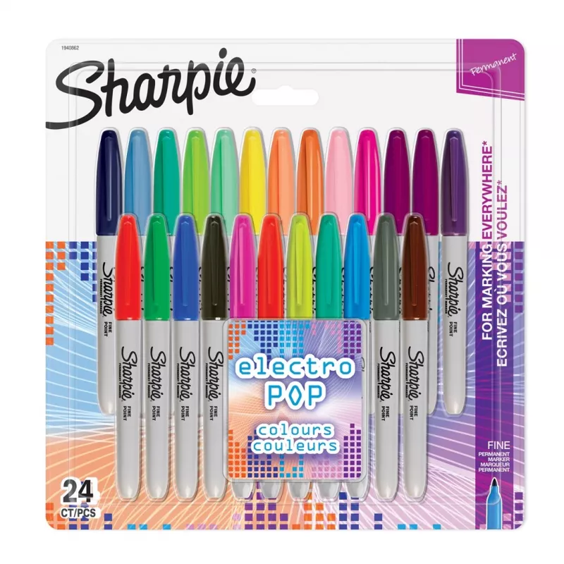Peen marker Sharpie Fine 24 tk Mitmevärviline