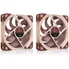 Arvutikorpuse ventilaator Noctua NF-A12X25 G2 PWM SX2-PP 120 mm, 12 V, 1800 p/min, 107,3 m³/h, SSO-laager, 2 tk pakendis, beež