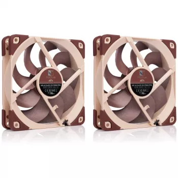 Arvutikorpuse ventilaator Noctua NF-A12X25 G2 PWM SX2-PP 120 mm, 12 V, 1800 p/min, 107,3 m³/h, SSO-laager, 2 tk pakendis, beež