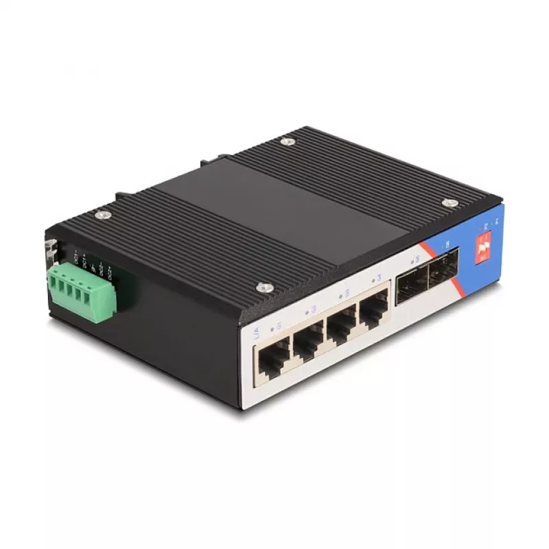 Haldamata kommutaator DeLOCK 88015 Gigabit Ethernet 4 pordiga must