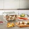 Caso klaasist vaakumkonteiner plastkaanega | VacuBoxx Stainless Steel XL | Läbipaistev