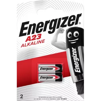 Ühekordne patarei Energizer A23, leelispatarei 12 V, A23 suurus, 2 tk, blisterpakend