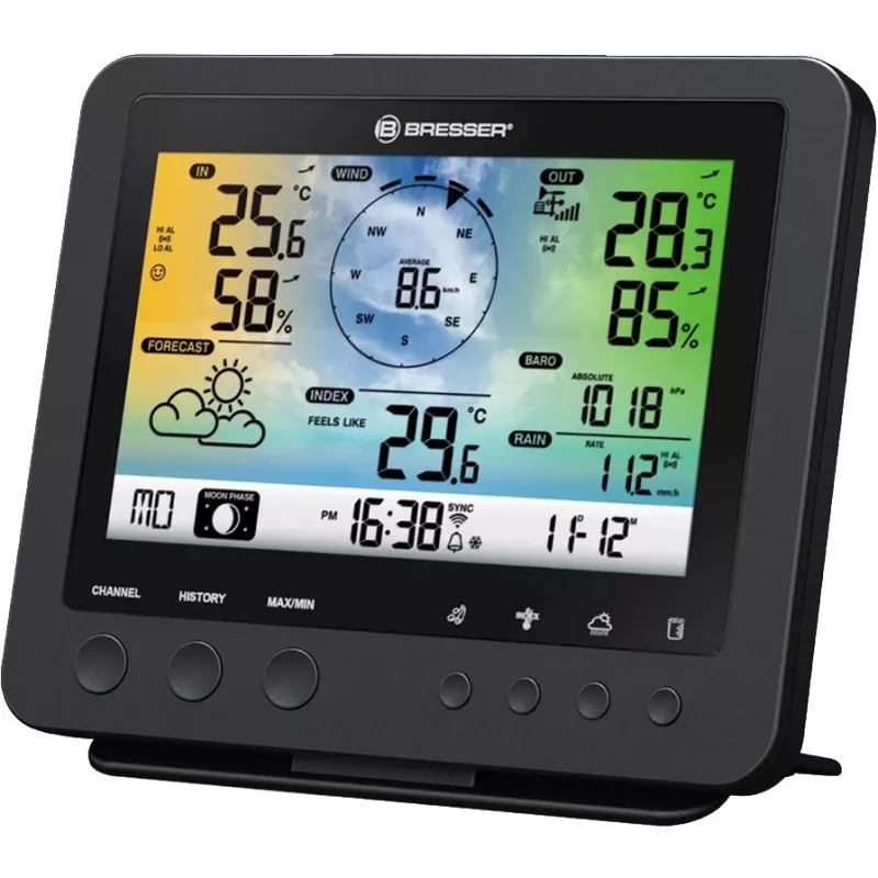 Bresser Optics 7002580 digitaalne ilmajaam Must AC Wi-Fi