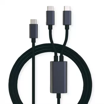 ROLINE - USB-kaabel - 24 kontaktiga USB-C (M) kuni 24 kontaktiga USB-C (M) - USB 2.0 - 1,85 m - USB-toiteallikas (100 W) - Must (11.02.8308)