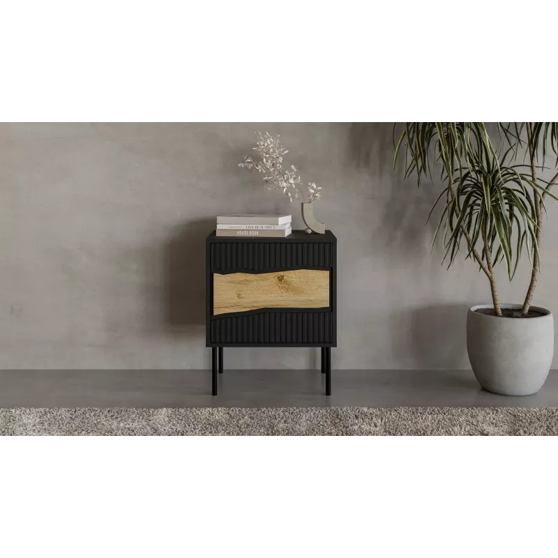 Cama INSERTO Öökapp, 2 tk, 50x40x61.5 cm, must + LED
